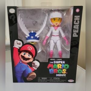 The Super Mario Bros. Movie Princess Peach w/ Shell Action Figure